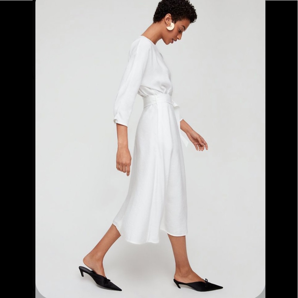 NWT Aritzia Wilfred Tavin Linen Midi Dress (Small)